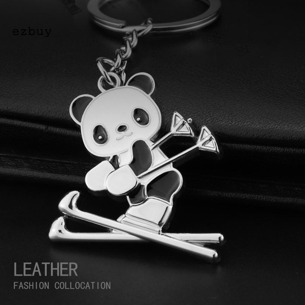 Crafts Keyfob Pendant Mini Animal Figurine Key Ring Fall Resistant Event Gift