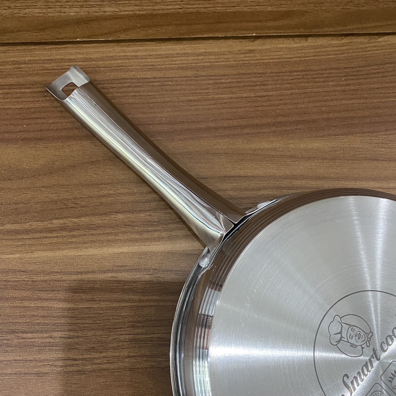 Chảo INOX Chống Dính 3 Lớp Đáy Từ Elmich SM-2701 Size 20cm, SM-2702 Size 24cm - Hàng chính hãng