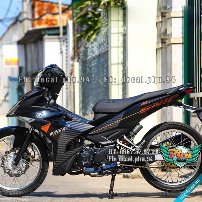 Tem Rời EX 150 Sniper đen cam