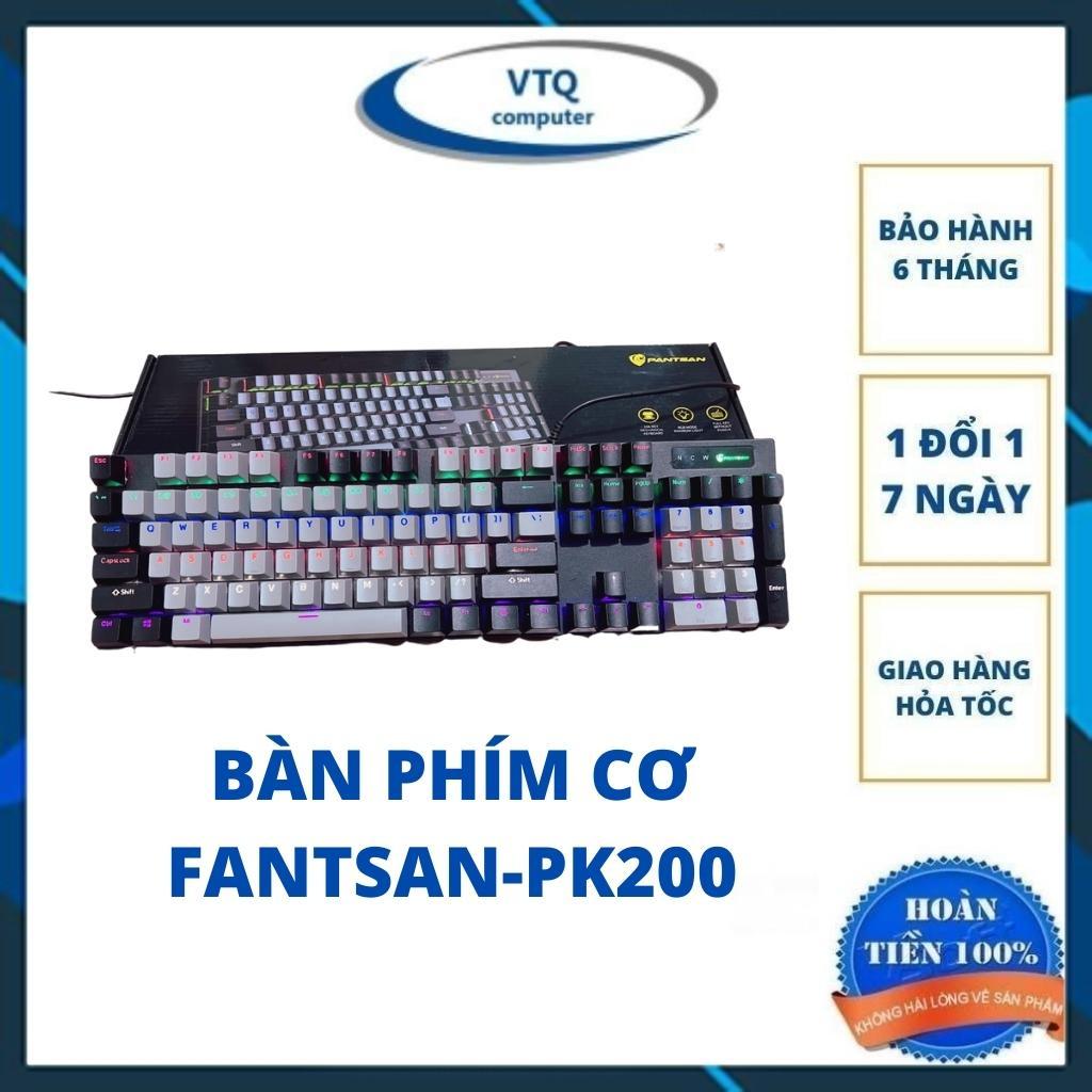 Bàn Phím Cơ Led đổi màu Pantsan Pk200 Gaming cao cấp -Nhiều chế độ led - cảm giác chơi game cực đã BH 12th