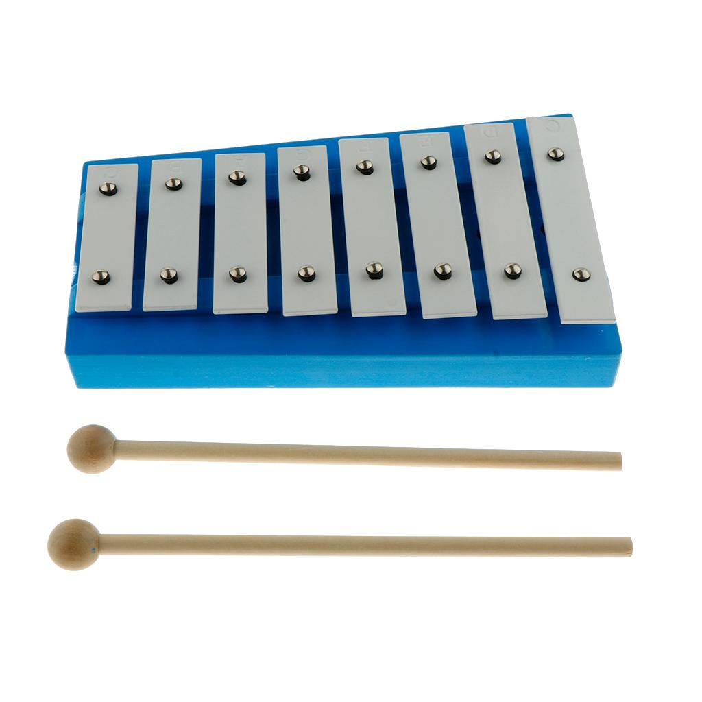 8 Note Glockenspiel Đàn Xylophone Đồ Chơi với Hai Cái Vồ dành cho Trẻ Em Đồ Chơi Trẻ Em