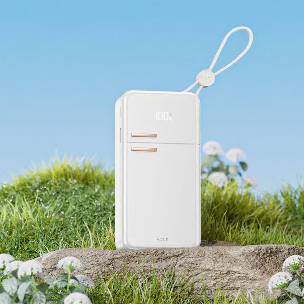 Pin sạc dự phòng Y18 ROCKSPACE sạc nhanh 20000mAh tích hợp dây cáp sạc - Hàng chính hãng bảo hành 12 tháng