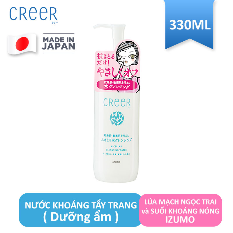 Nước khoáng tẩy trang dưỡng ẩm CreeR 330ml