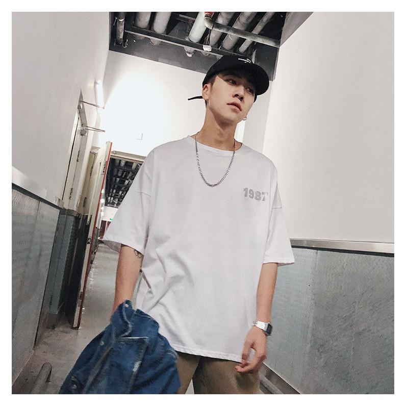 Áo thun Stee STAY 1987 Phản quang The Ngầu Style Trùm Unisex aothununisex aophongnam