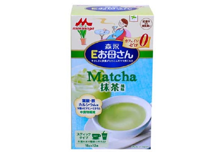 Sữa bầu Morinaga hộp 12 gói vị hồng trà/ trà xanh/ Cafe