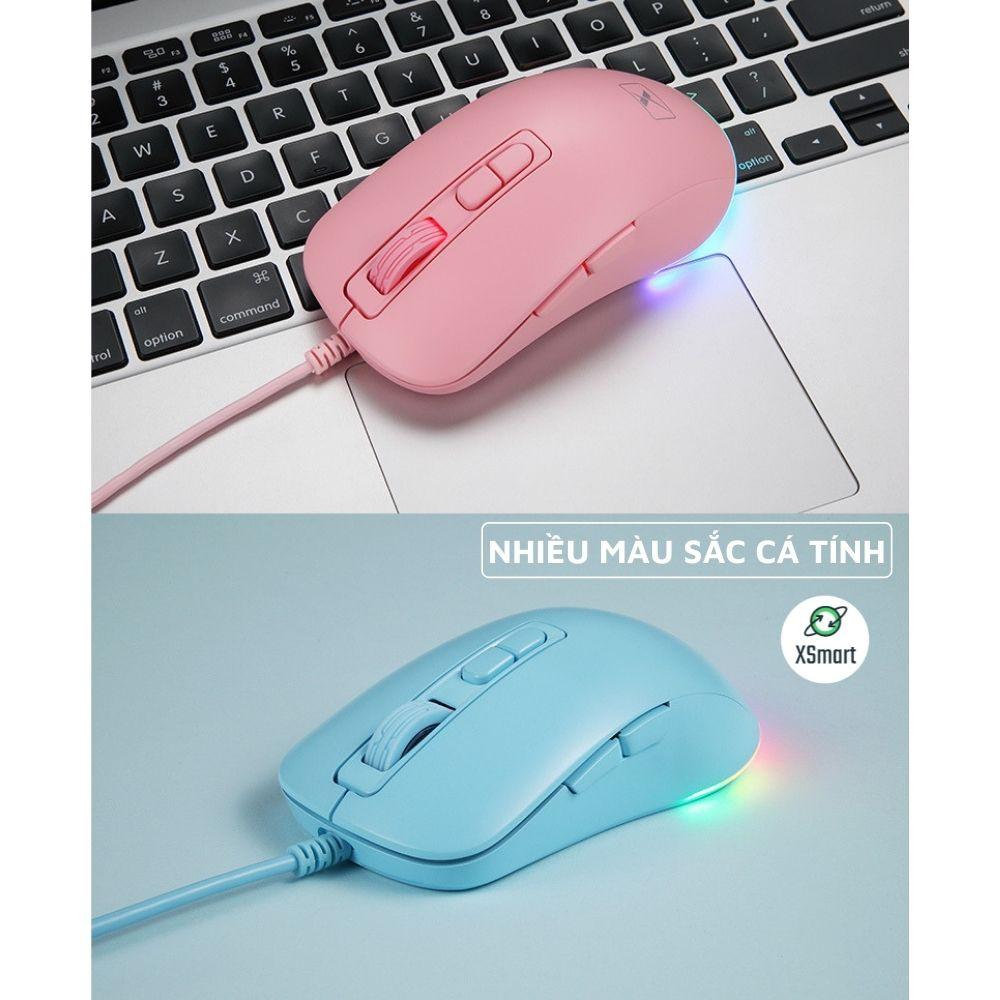 Chuột Máy Tính, Laptop Có Dây EBAY M383 Led RGB Đổi Màu Cực Đẹp, Dùng Văn Phòng, Chơi Game Cực Đã, Bản Đặc Biệt 2023