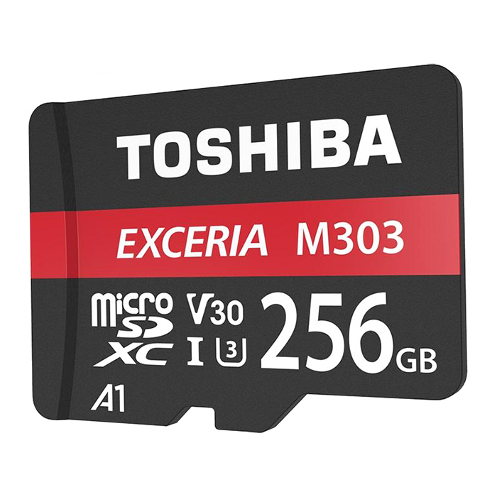 Thẻ Nhớ MicroSDXC Toshiba Exceria M303 256GB UHS-I U3 4K V30 A1 R98MB/s W65MB/s - Hàng Chính Hãng