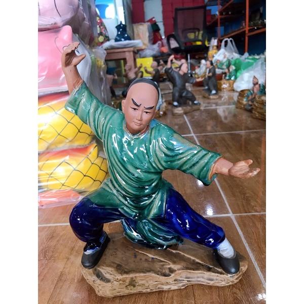 Tượng Hoàng Phi Hồng ghép bonsai, trang trí tiểu cảnh