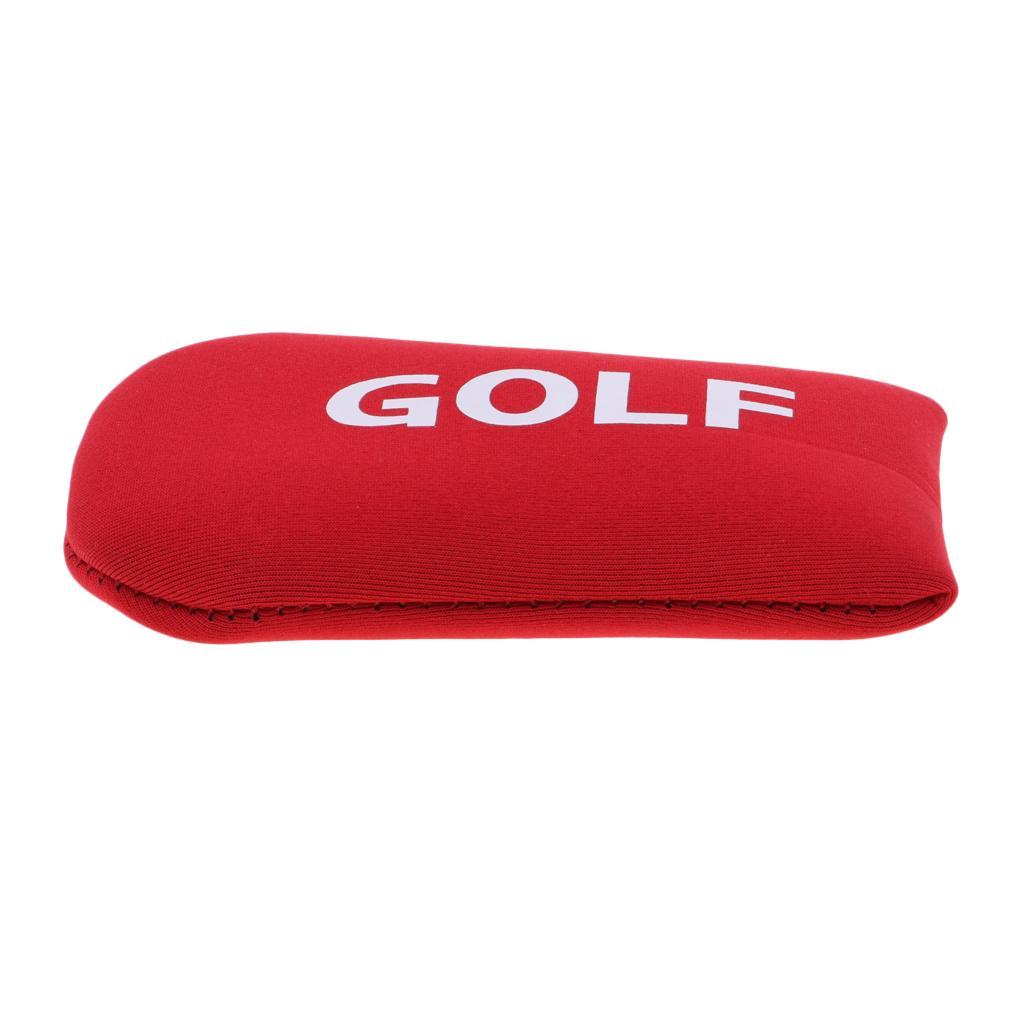 3-4pack Soft Comfortable Golf Mallet Head Cover Iron Protector Putter Cover Red