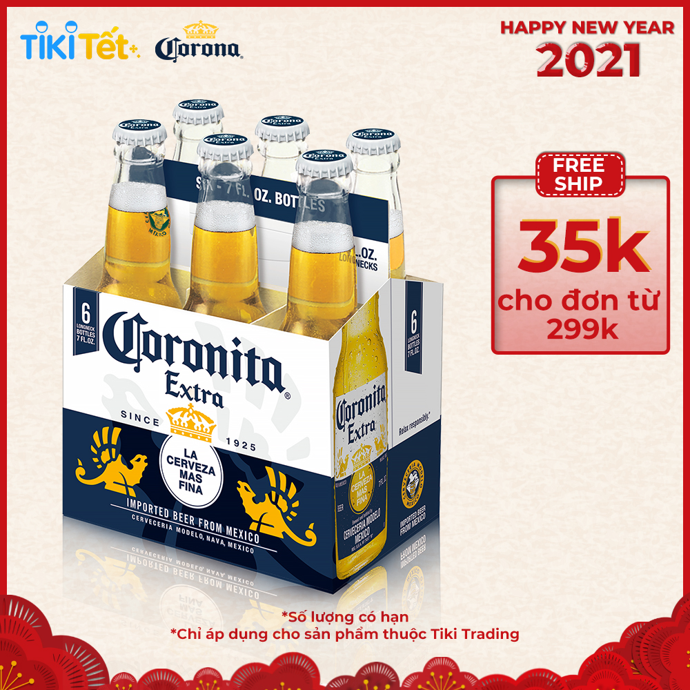 Lốc 6 chai Coronita 210ml/chai
