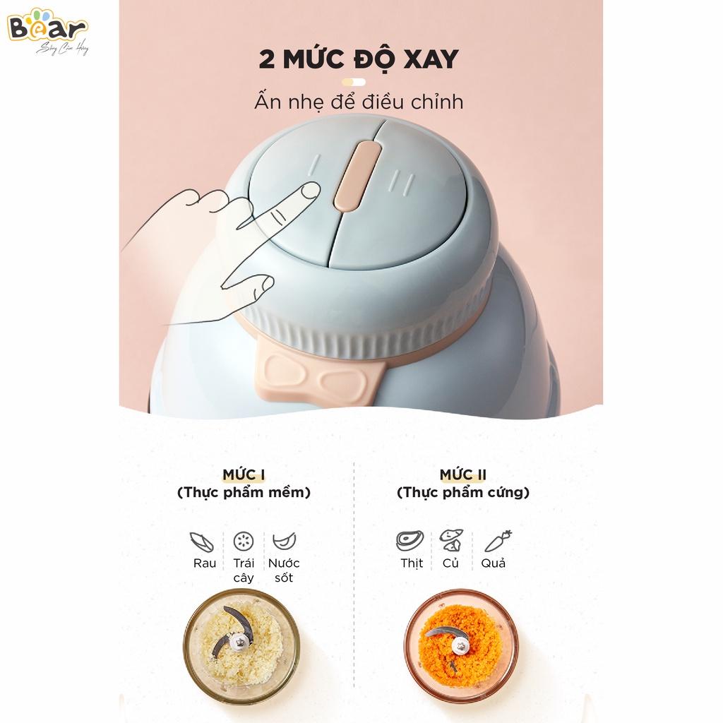 Máy xay ăn dặm 0,6L Bear Xay đa năng, tiện dụng cho bé GR-B06V1 - Hàng Chính Hãng Bảo hành 18 Tháng