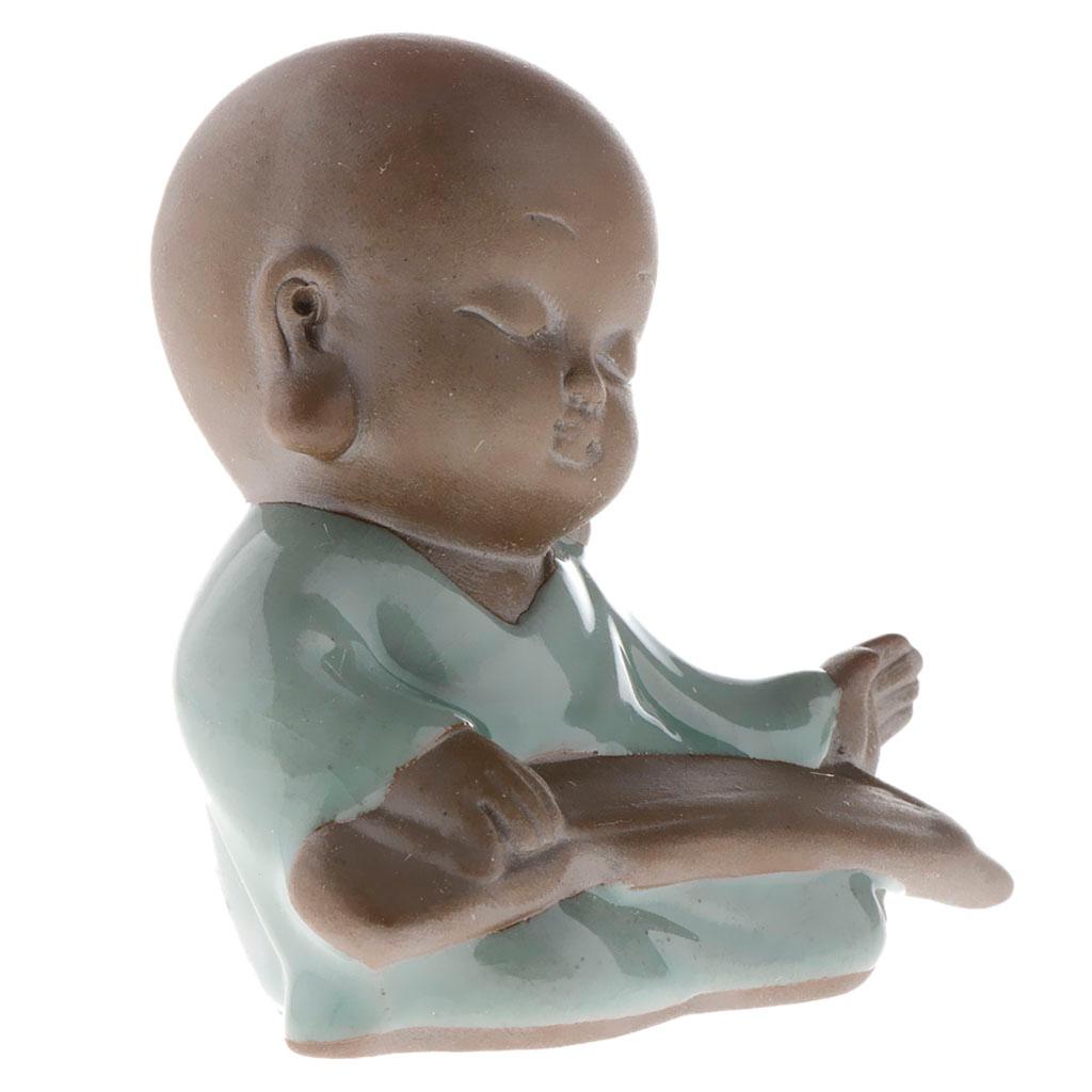 Ceramic Small  Statue Monk Figurine Tea Pet  Ornaments