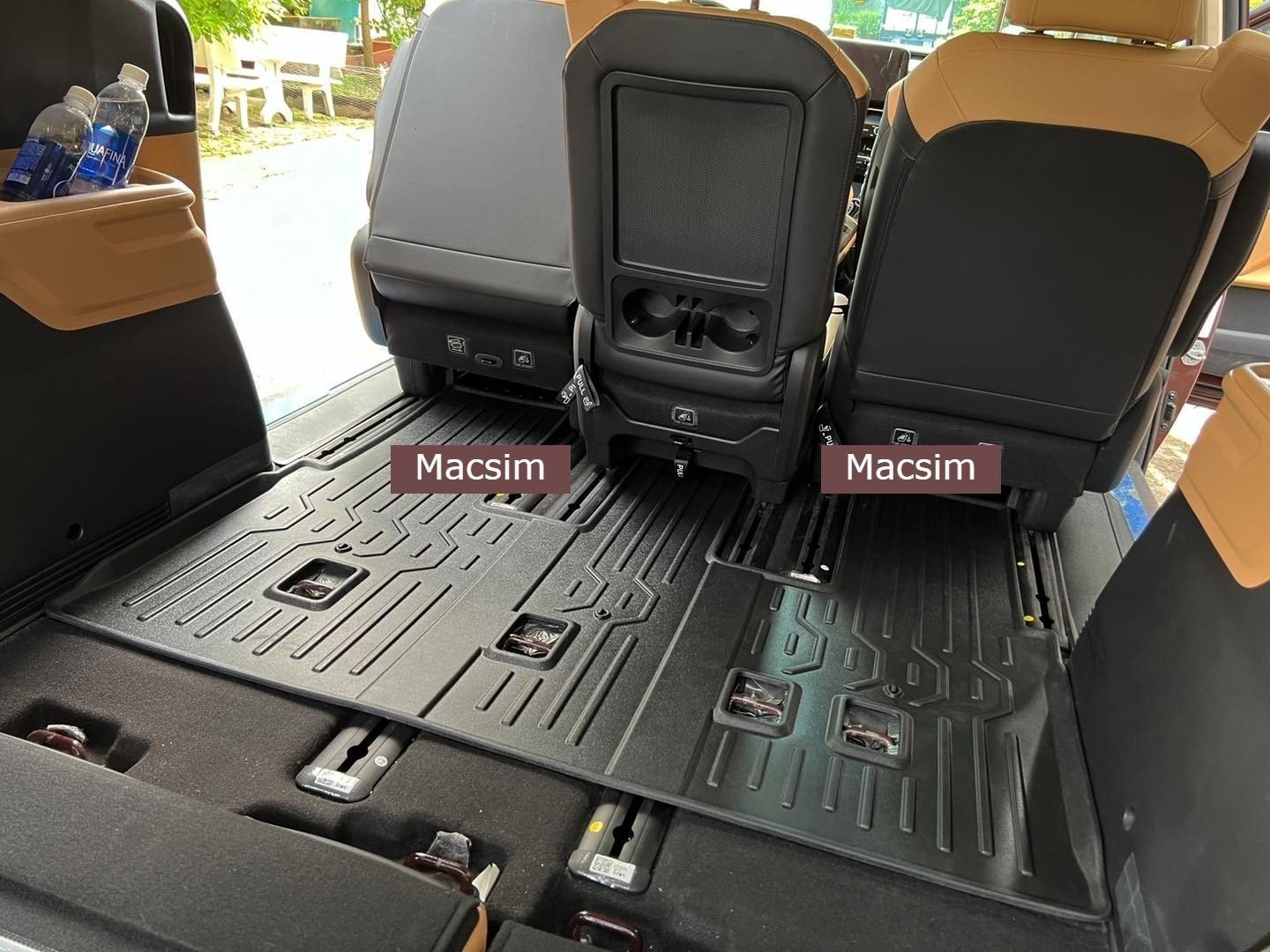 Thảm lót sàn xe ô tô Kia Carnival   Nhãn hiệu Macsim chất liệu nhựa TPV cao cấp màu đen