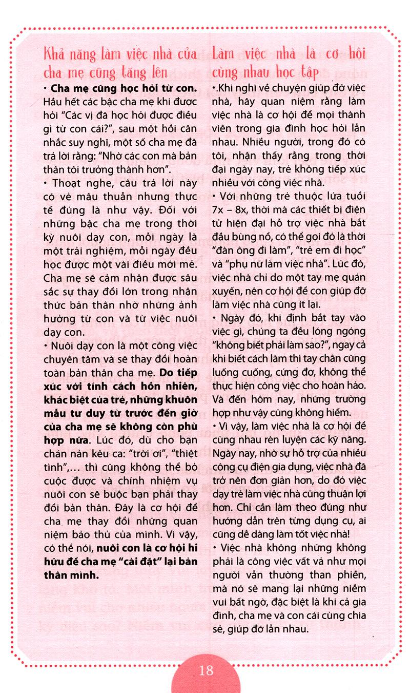 Dạy Con Làm Việc Nhà (Tái Bản)