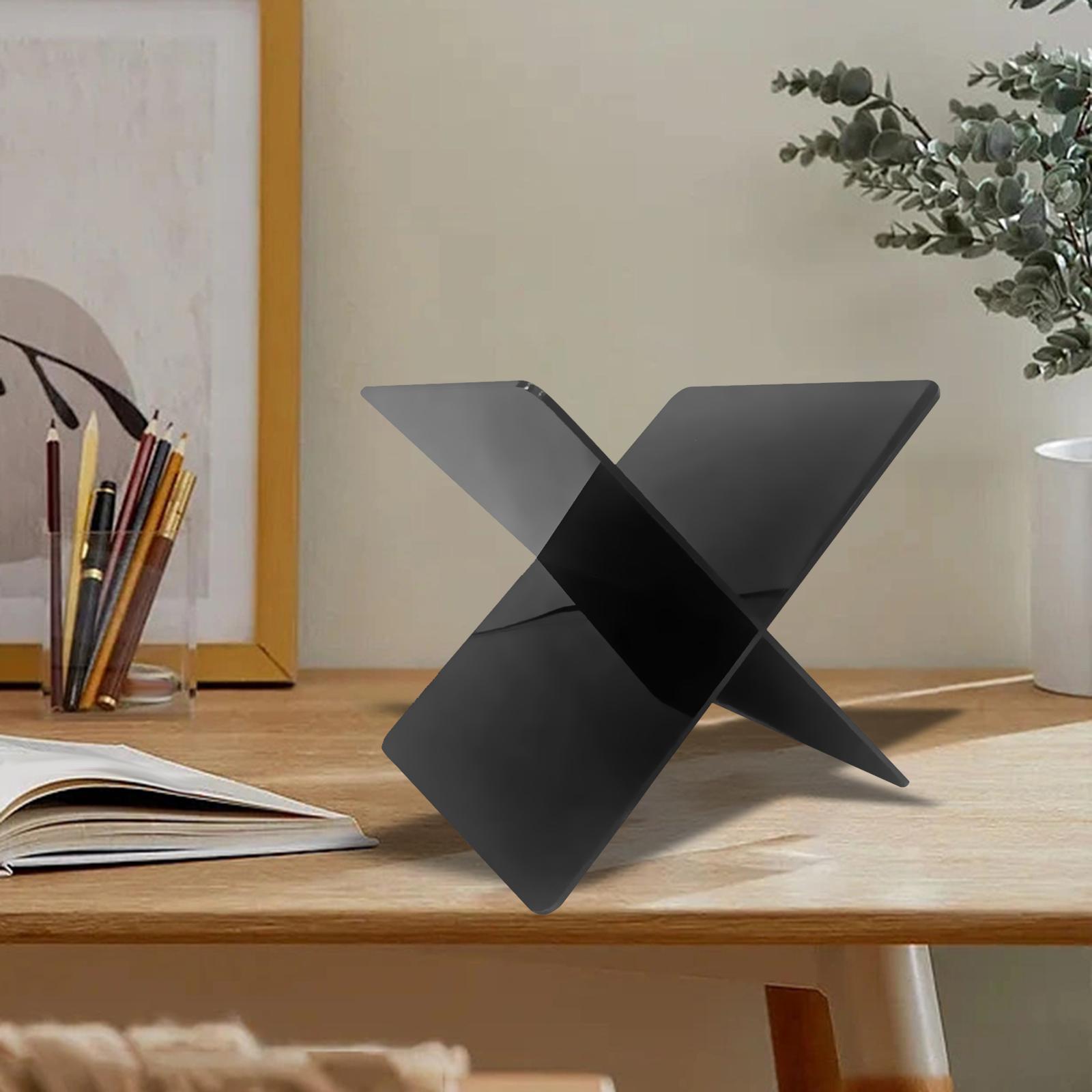 Acrylic Book Stand Transparent Clear Acrylic Book Holder for Counter Kitchen