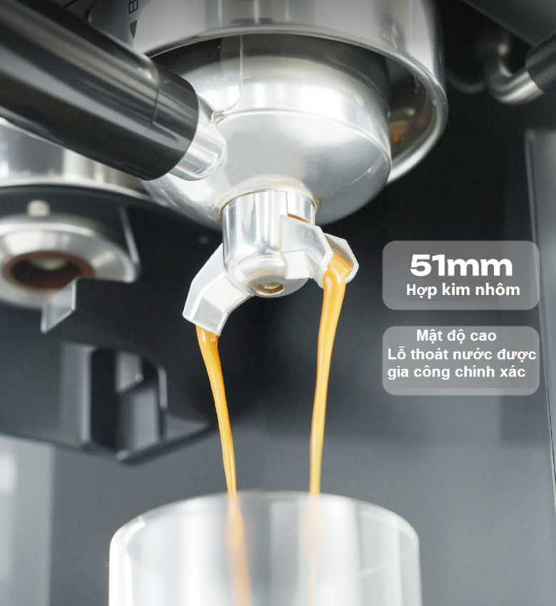 Máy pha và xay cà phê bán tự động 3 trong 1 Espresso, Cappuccino, Latte thương hiệu Mỹ cao cấp HiBREW H20 - Công suất 1500W 20bar - Hàng nhập khẩu