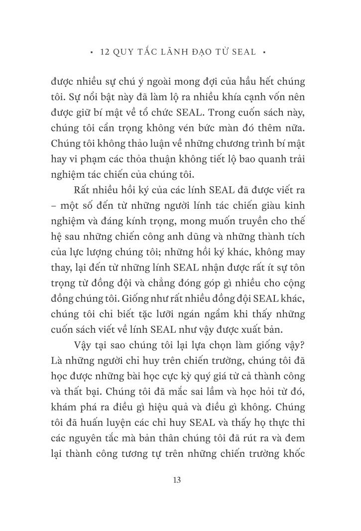 12 Quy Tắc Lãnh Đạo Từ Seal
