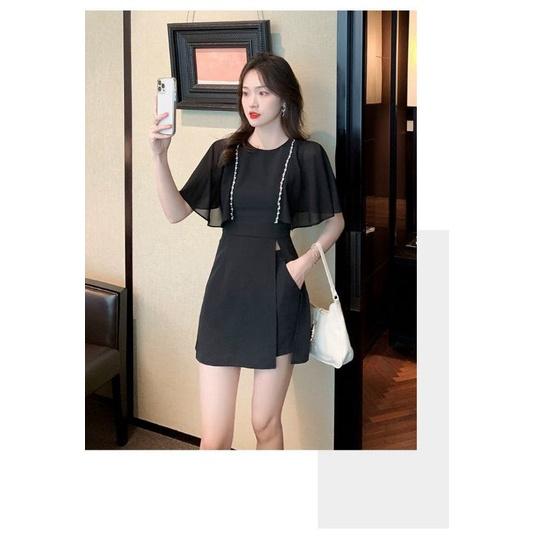 SÉT BỘ SHORT ĐEN TAY CÁNH TIÊN