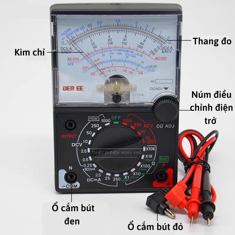 Đồng Hồ Vạn Năng VOM Depee DE-960TR - Đồng Hồ Đo Điện Tặng Kèm Pin