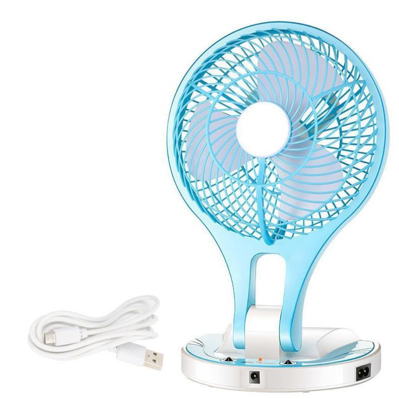 ️Bảo Hành 3 Tháng️ Quạt Mini Để Bàn Sạc Tích Điện Kèm Đèn Led Học Fan HT-5580, Mẫu Mới Nhất 2021 shop Change GDTM