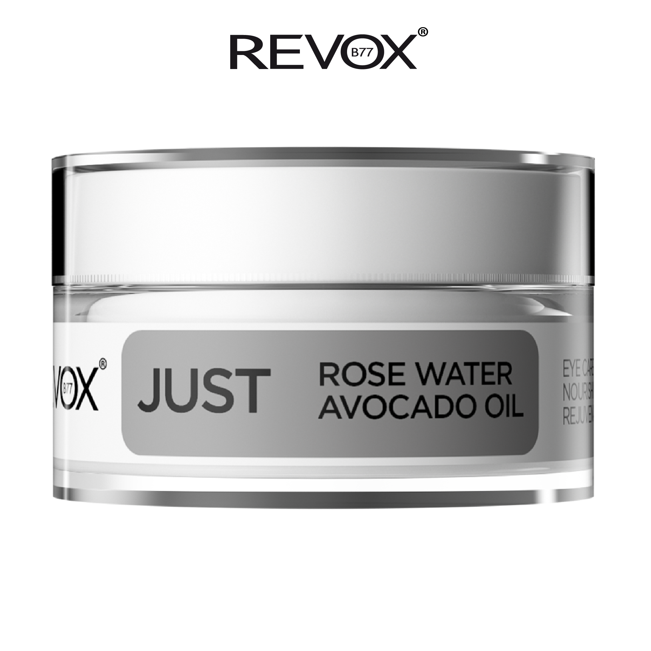 Kem dưỡng cho vùng da quanh mắt Revox B77 Just chiết xuất dầu bơ và nước hoa hồng - Rose Water Avocado Oil - 50ml