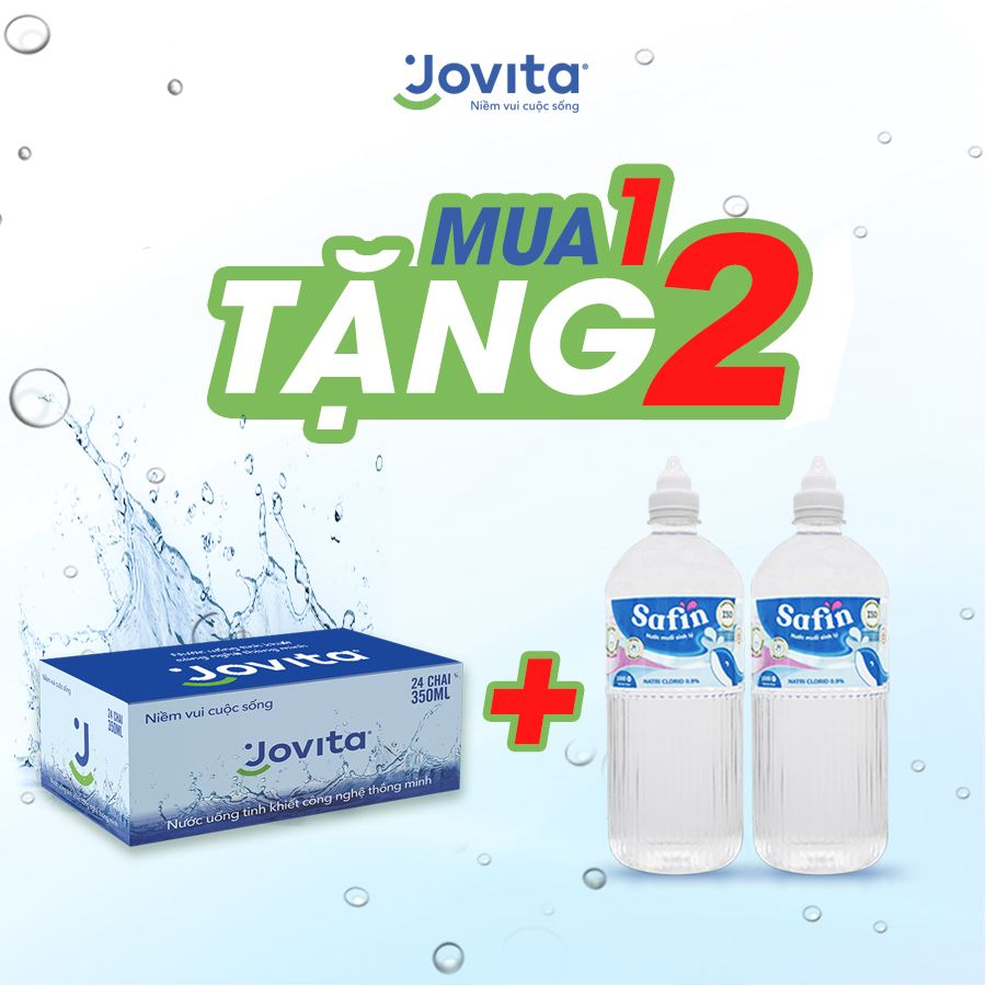 Thùng 24 Chai Nước Uống Tinh Khiết Đóng Chai Jovita