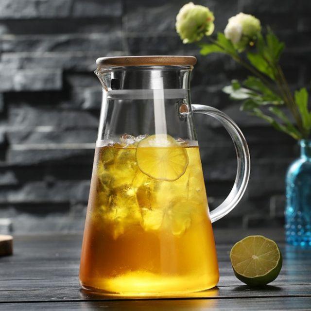 Bình đựng nước thủy tinh siêu chịu nhiệt 1500ml