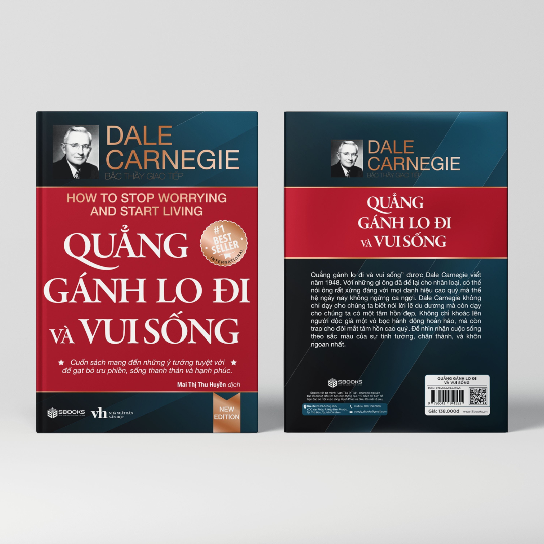 Sách - Quẳng Gánh Lo Đi Và Vui Sống - Tái Bản Mới Nhất 2023 - Sbooks
