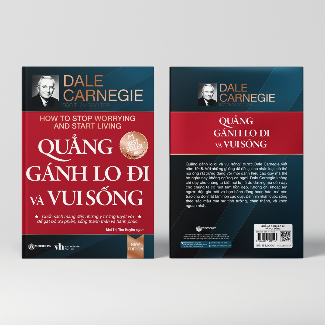 Sách - Quẳng Gánh Lo Đi Và Vui Sống (Dale Carnegie) - Tái Bản Mới Nhất 2023 - Sbooks