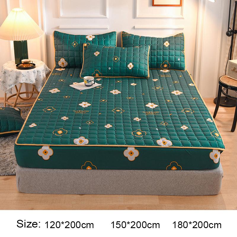 Bông Trang Bị Tấm Với Thun Tất Cả-Đã Bao Gồm Drap Giường Mài Mền Chần Gòn Giường Bọc Nệm Chống Thấm Không Vỏ Gối