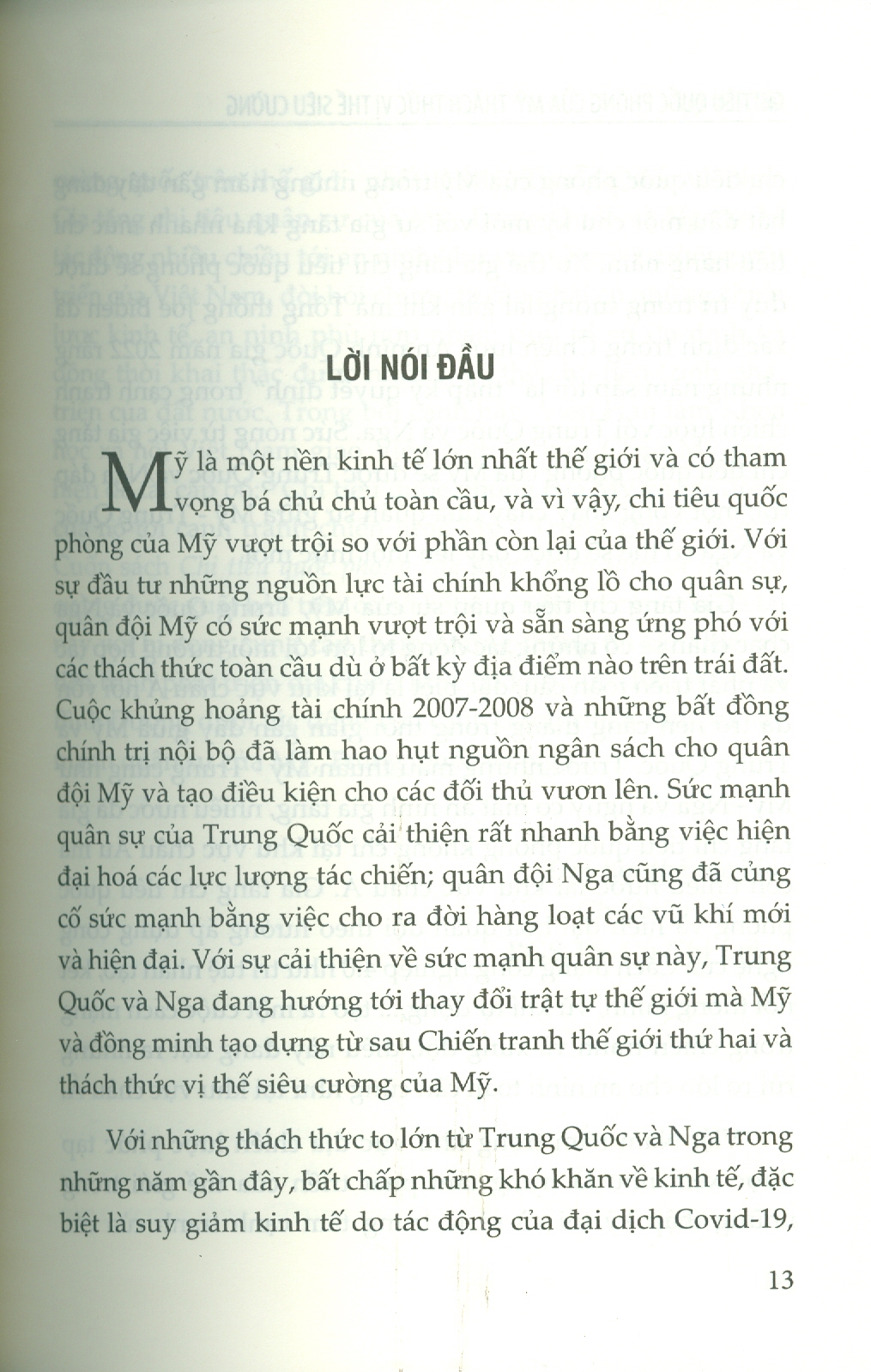 Chi Tiêu Quốc Phòng Của Mỹ Thách Thức Vị Thế Siêu Cường -  Cù Chí Lợi chủ biên