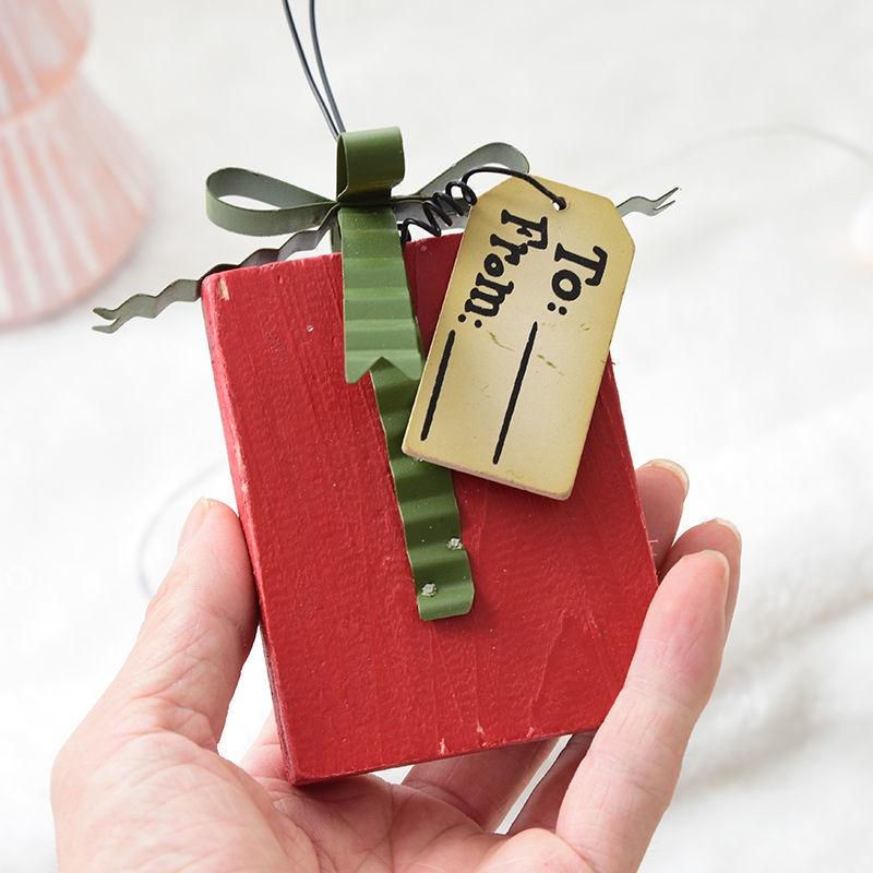 Phụ kiện treo trang trí cây thông giáng sinh bằng gỗ