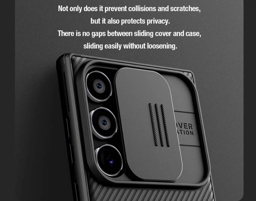 Ốp lưng chống sốc bảo vệ camera cho Samsung Galaxy S24 Ultra hiệu Nillkin Camshield Pro chống sốc cực tốt, chất liệu cao cấp, có khung & nắp đậy bảo vệ Camera - Hàng chính hãng
