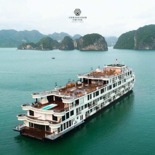 Voucher Du Thuyền Hạ Long 6 Sao Ambassador Đẳng Cấp Nhất Vịnh - Nghỉ Dưỡng Trọn Gói 2N1Đ Trên Vịnh Hạ Long