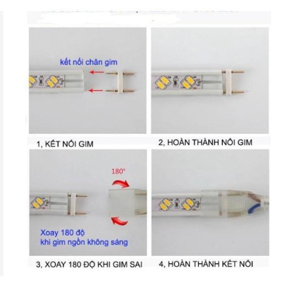 Dây đèn led, đèn led trang trí dây đôi 2835 đủ màu sắc