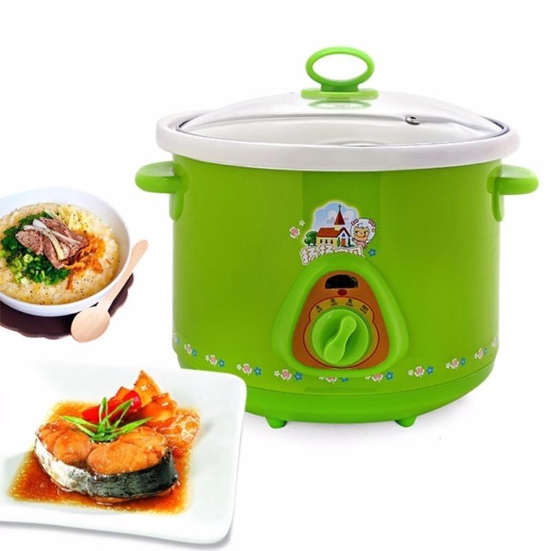 Nồi Nấu Cháo Hầm Cháo Cho Bé - Nồi Kho Cá Bằng Điện Đa Năng Lõi Sứ 2,5 Lít