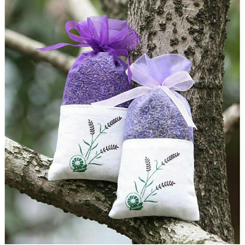 Túi Thơm Nụ Hoa Khô Oải Hương Lavender Khử Mùi, Giảm Căng Thẳng, Cho Giấc Ngủ Ngon