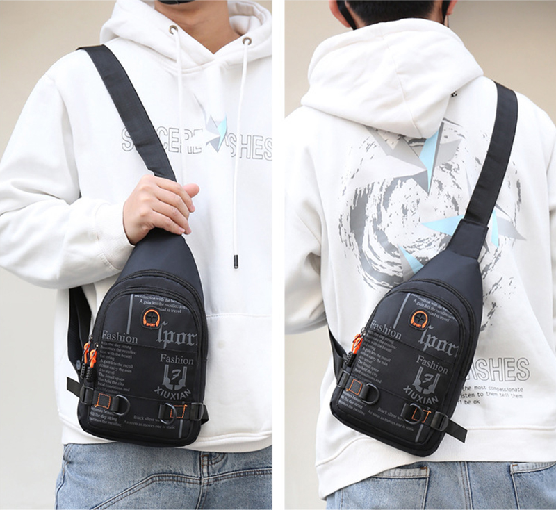 Túi Đeo Chéo Ngực Siêu Nhẹ Phong Cách Hàn Quốc Thời Trang Cho Nam Nữ Size 30cm -141