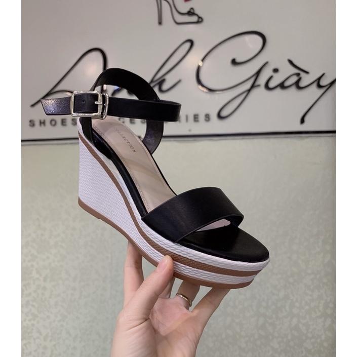 SD02 - Sandal xuồng A.colection quai ngang da lì đế nhẹ tênh hàng VNXK ( ảnh thật , kèm video