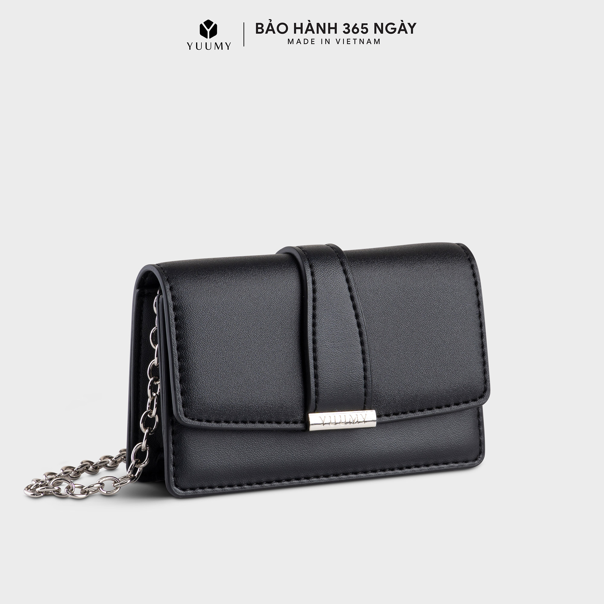 Ví Yuumy ( Thời trang nữ phối dây đeo chéo mini xinh xắn - Ví da Seasand YV101 )