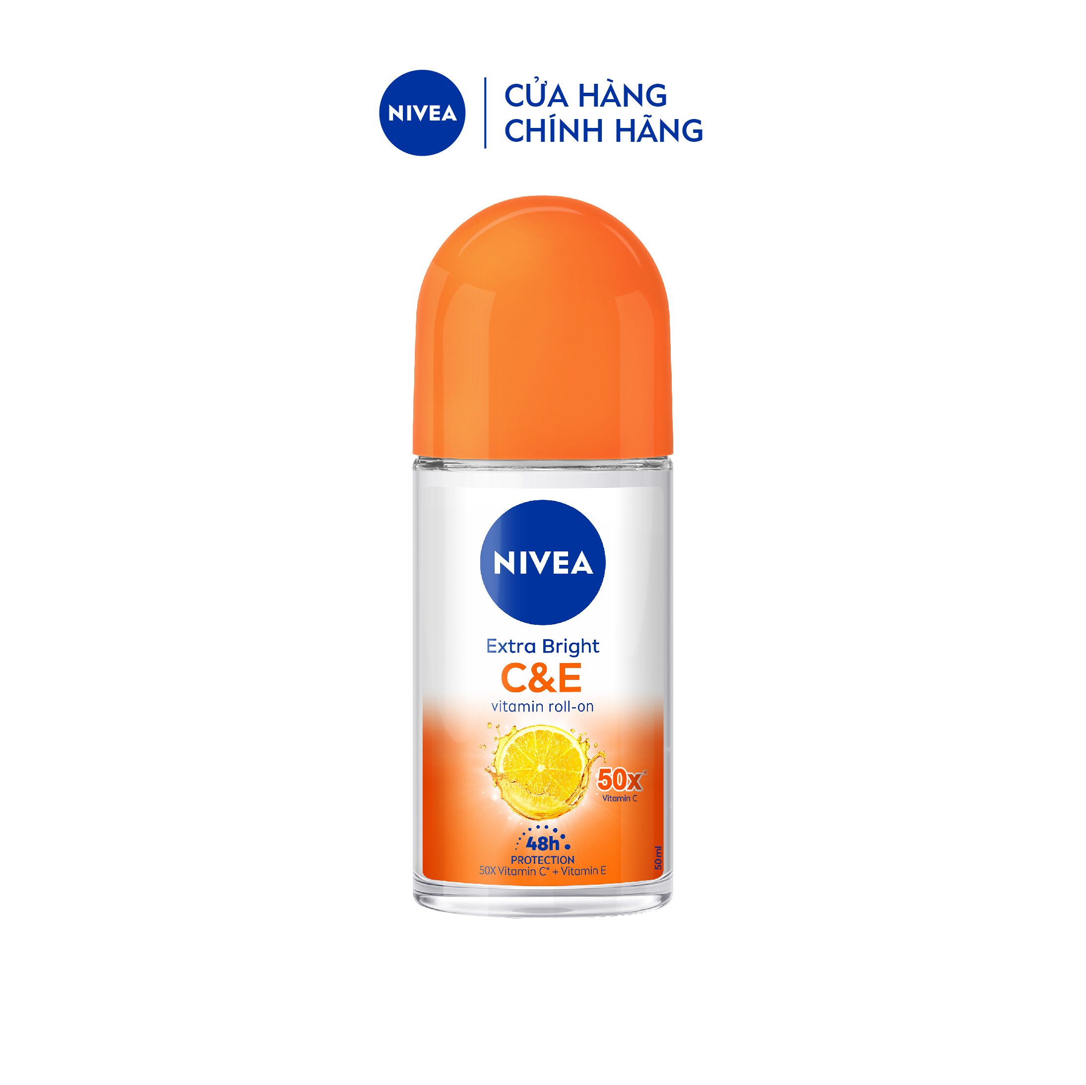 Lăn Ngăn Mùi NIVEA Vitamin C&amp;E Dưỡng Sáng Da | Vitamin C | Vitamin E (50 ml) - 84186