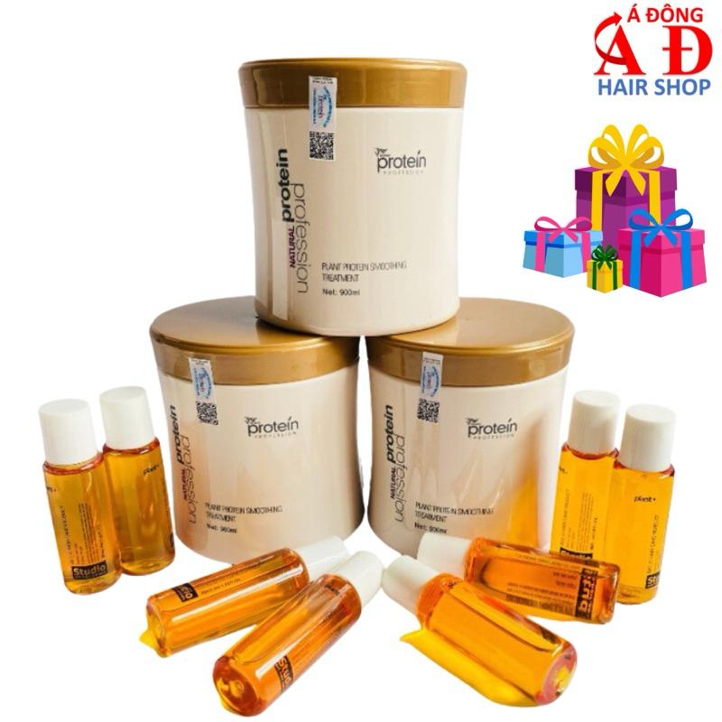 Bộ mặt nạ phục hồi tóc hư tổn Protein + Tinh chất Keratin Studio Galanzer lọ 30ml