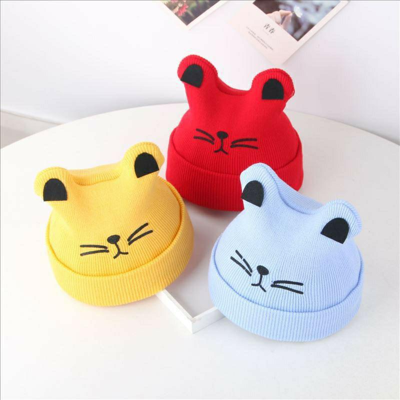Mũ len mèo milk nhiều mẫu cho bé trai bé gái 0-24m