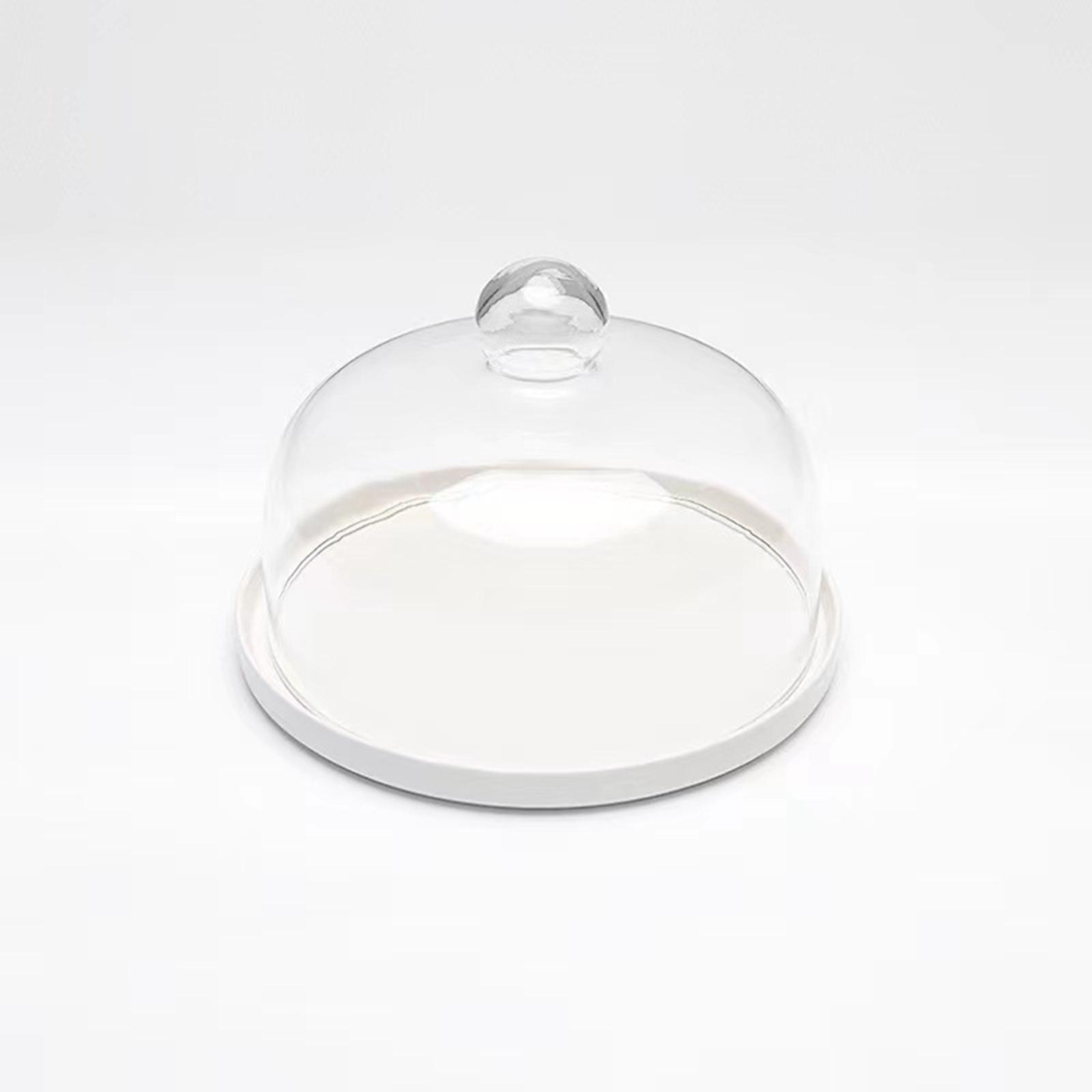 Round Cake Stand with Cover Serving Tray for Wedding Cheese Decor