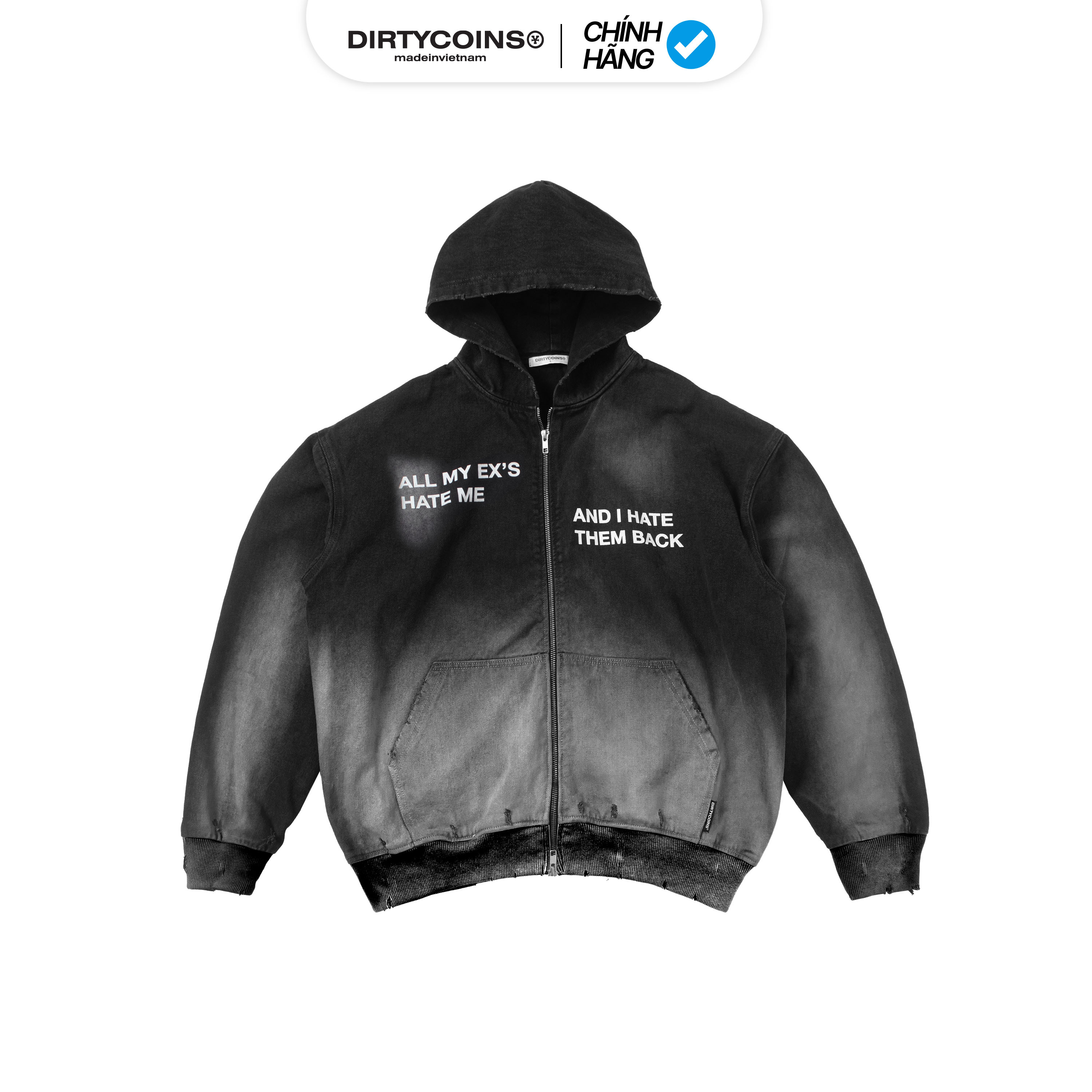 Áo Khoác Denim Hoodie