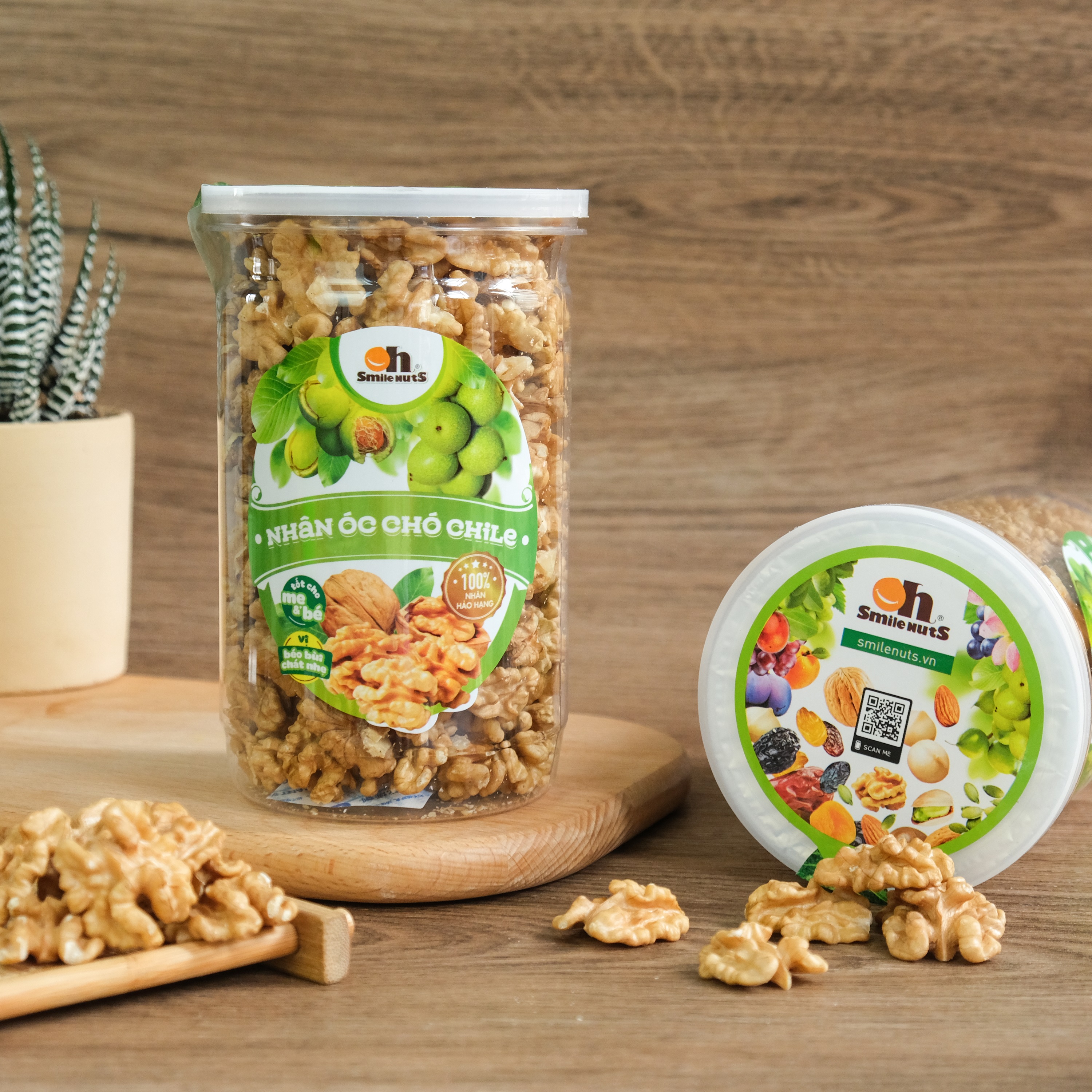 Nhân Óc Chó Smile Nuts Hộp | Nhập khẩu từ Chile, hàng được nhập quanh năm, luôn mới và thơm ngon