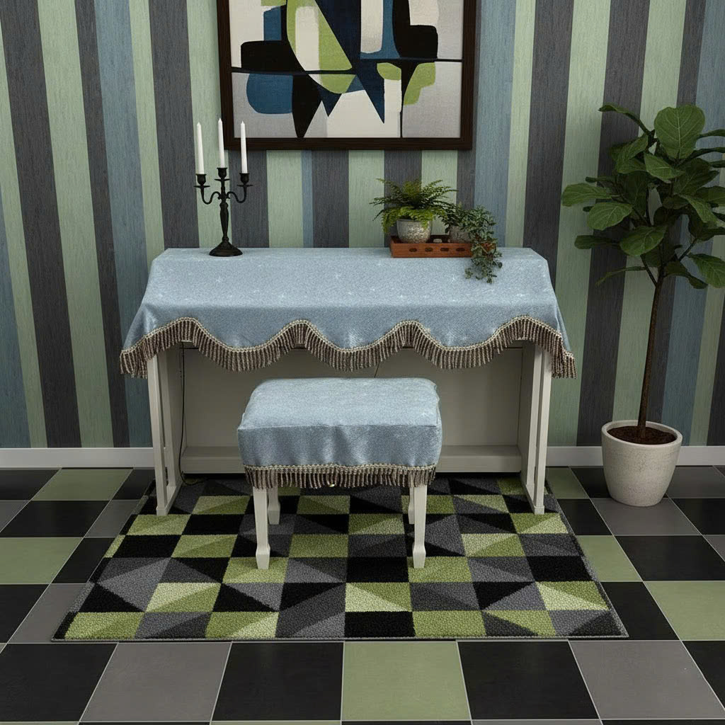 Khăn phủ đàn piano cơ đàn piano điện tử 88 phím sang trọng cổ điển - Hàng chính hãng