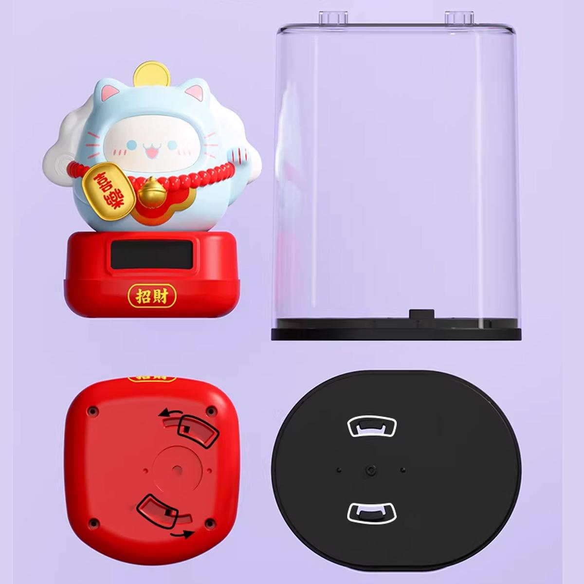 Tượng Thỏ Chiêu Tài Lắc - Trang Trí Tết - JS872 - Màu Xanh Nhạt