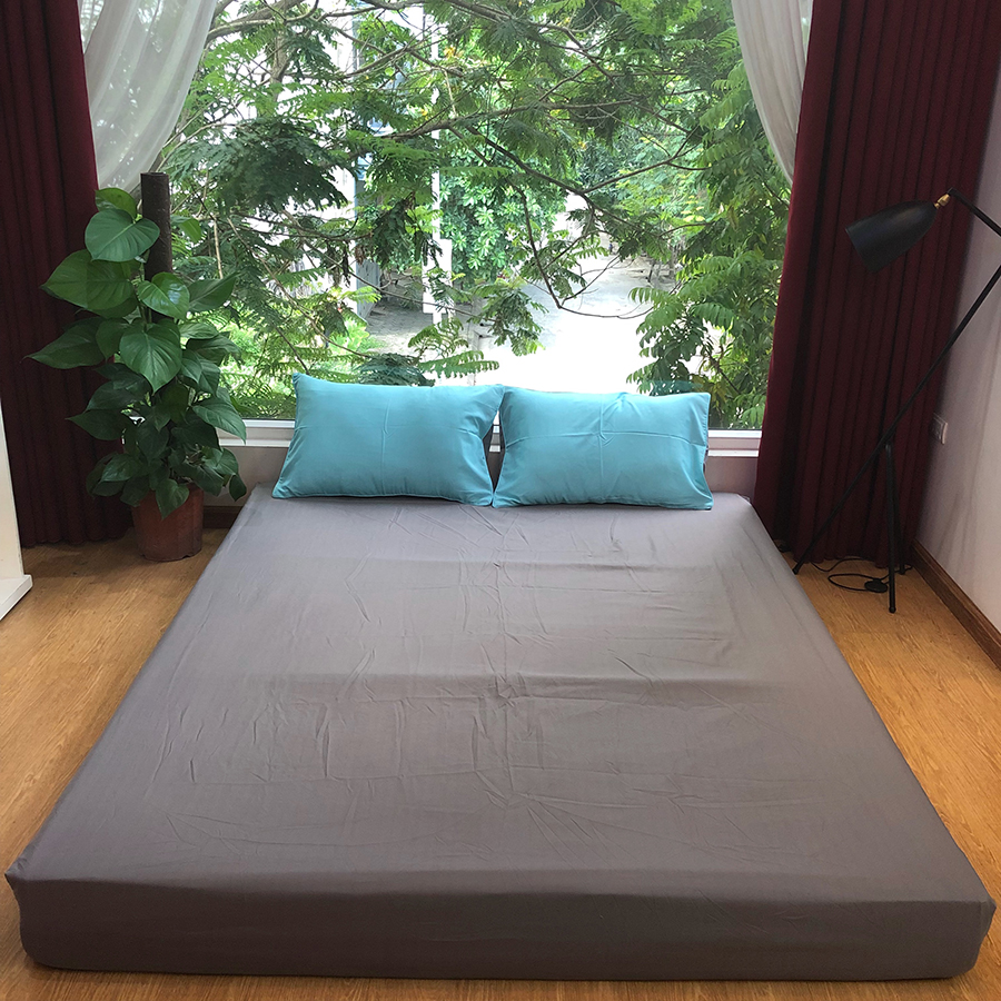 Bộ Chăn Ga Gối Nhập Khẩu Cotton Basic- CB-186