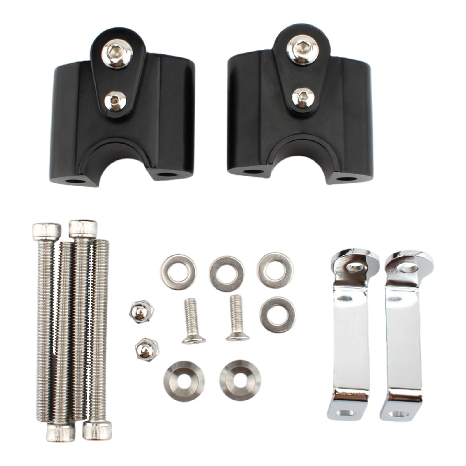 Motorcycle handlebar riser handle motorbike black